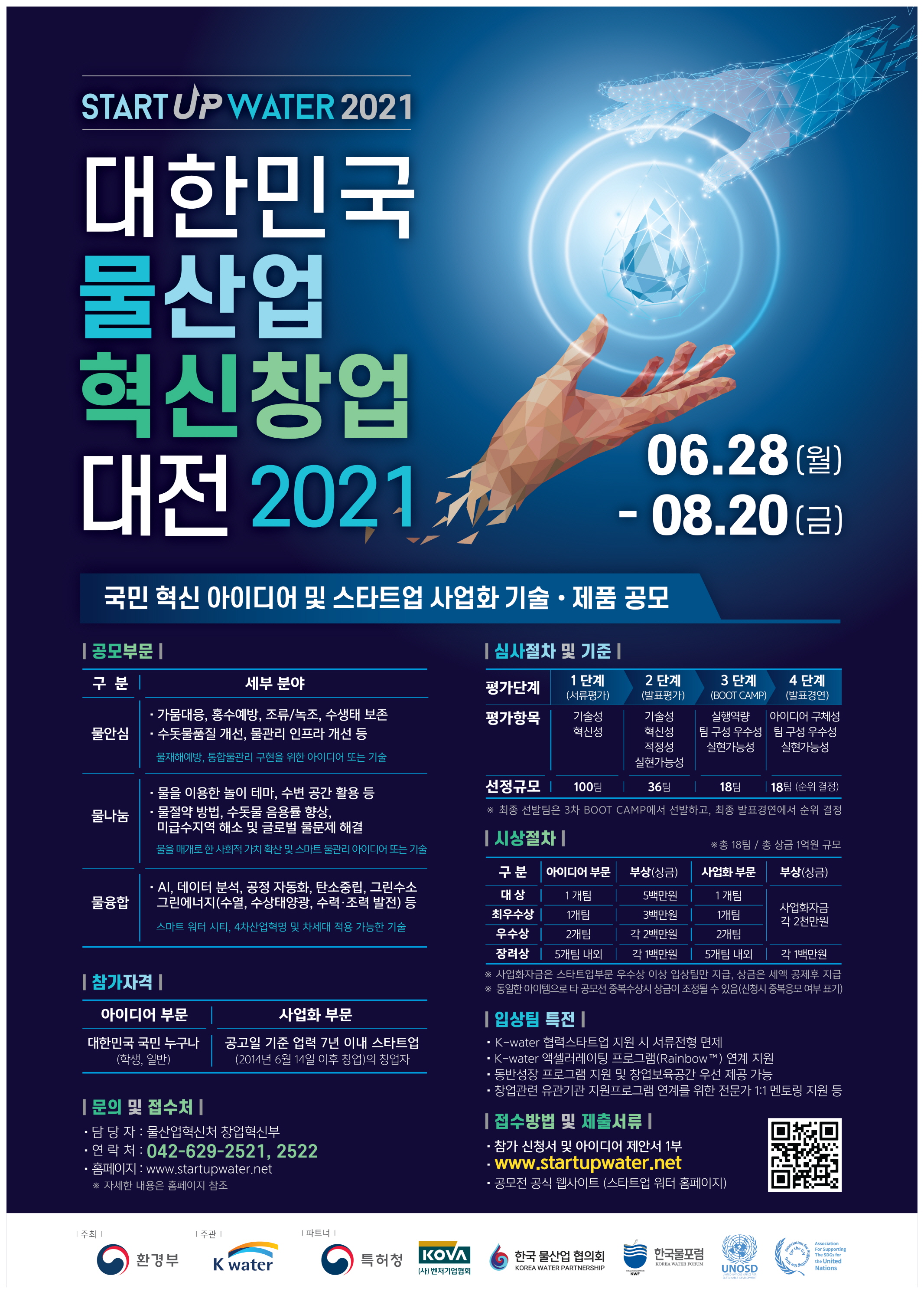 2021 대한민국 물산업 혁신창업 대전 참가자 모집